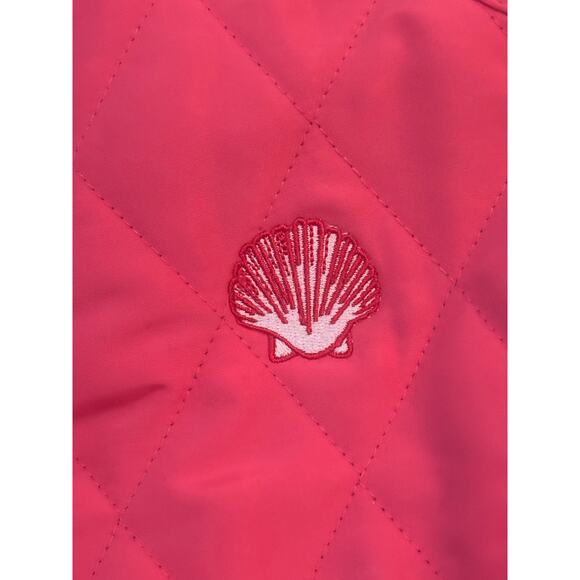 Kate Lord Whatley Quilted Vest Golf Zip & Snap Front Pockets M Adjustable Waist - Picture 3 of 9